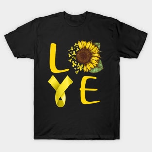 love spina bifida sunflower T-Shirt